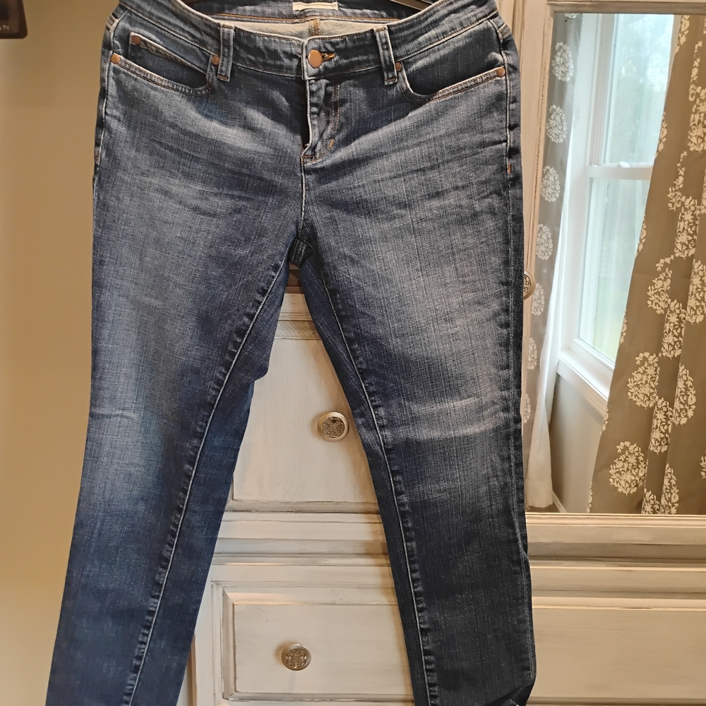 Eileen Fisher Dark Blue Skinny Jeans